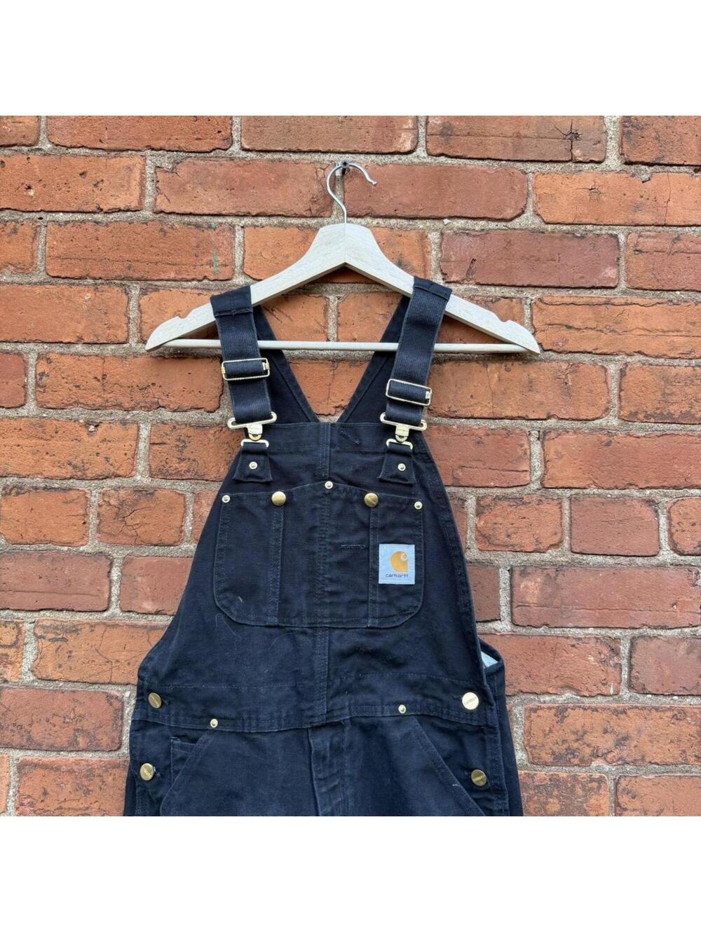 vintage carhartt double knee overalls 00s 32x32